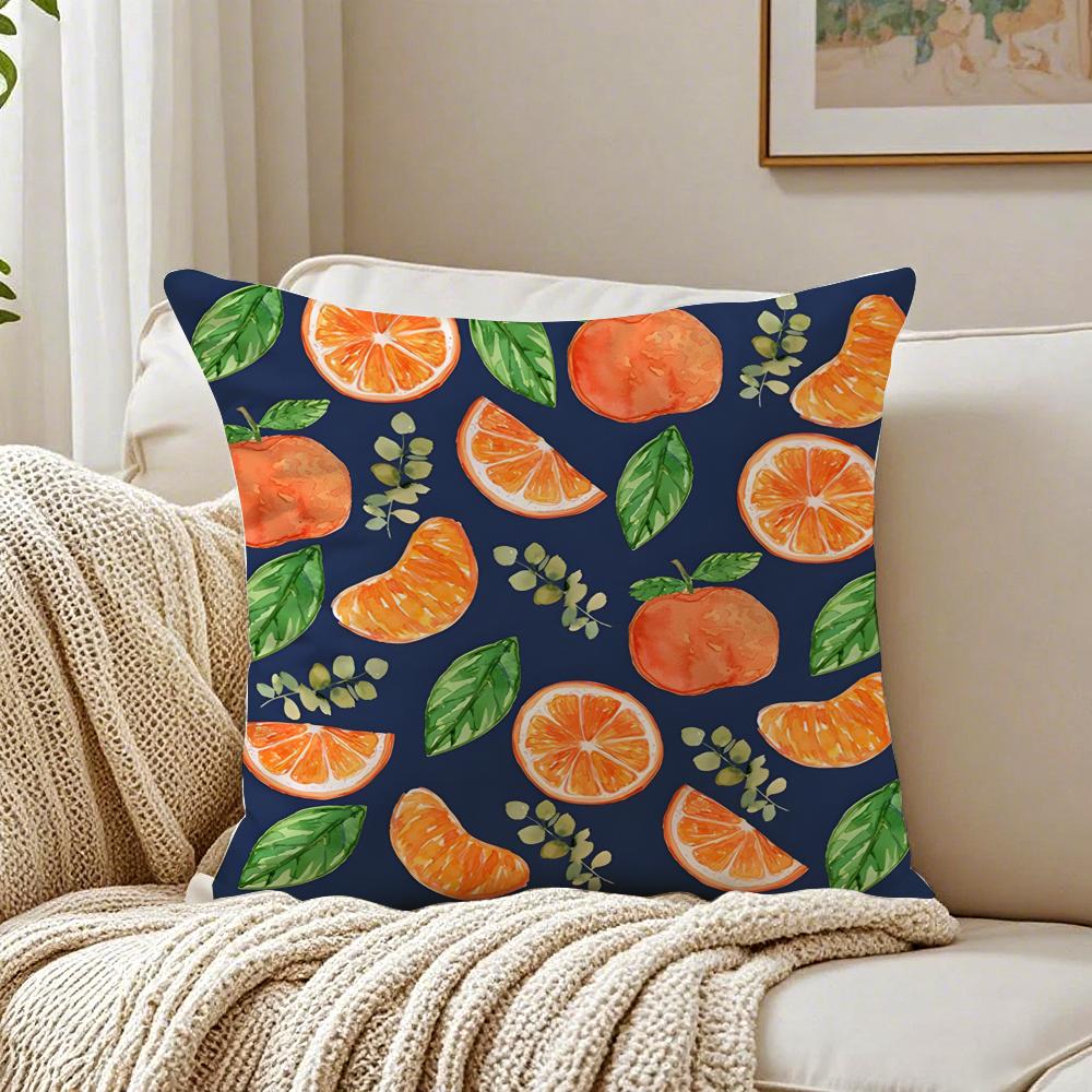 Fashionable Fruit Print Pattern Cushion Cover Pillowcase Antidustmite Living Room Sofa Decor Cushion Room