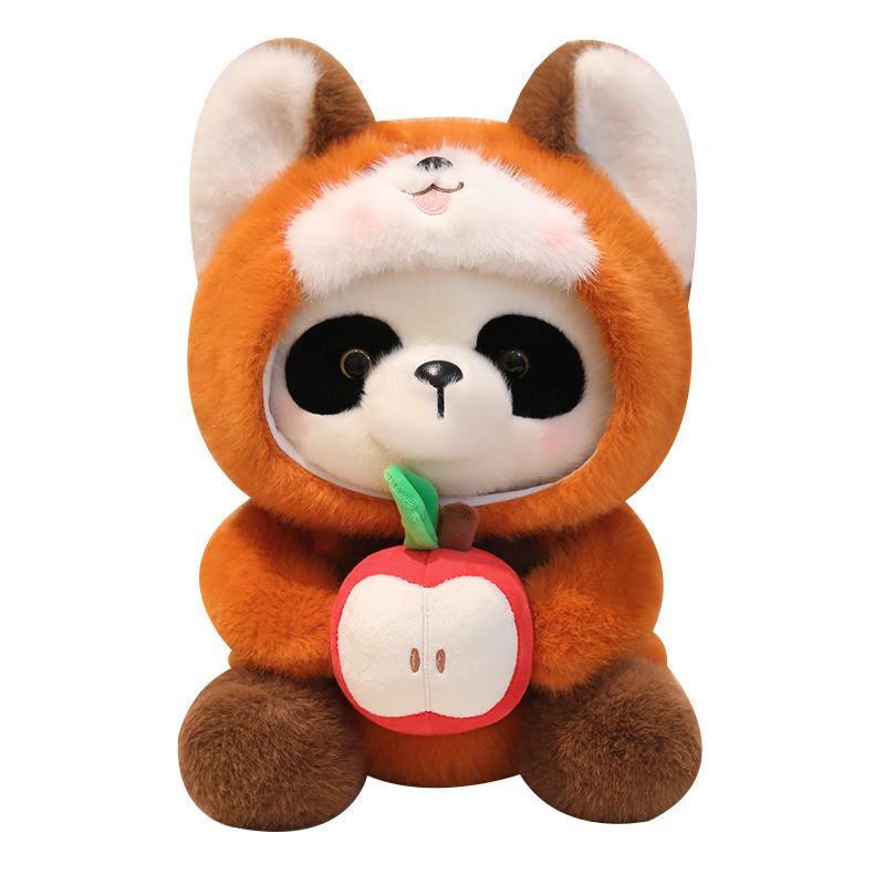 Adorable Red Panda Plush Toy Stuffed Cute Animal Panda Cosplay Raccoon Plush Baby Doll Decorative Pillow Birthday Christmas Gift