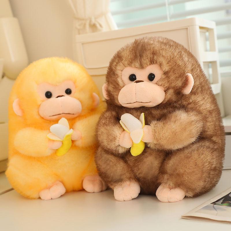 High-Standard 23/30Cm Lovely High-Standard Gold Monkey Superior-Grade Plush Premium-Quality Toy Superior-Grade Stuffed Superior-Grade