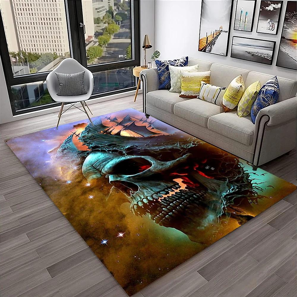 3D Piratenschiff Boot, Bark, Segelboot Teppich für Zuhause Wohnzimmer Schlafzimmer Sofa Fußmatte Dekor, Kinderbereich Teppich Rutschfeste Bodenmatte