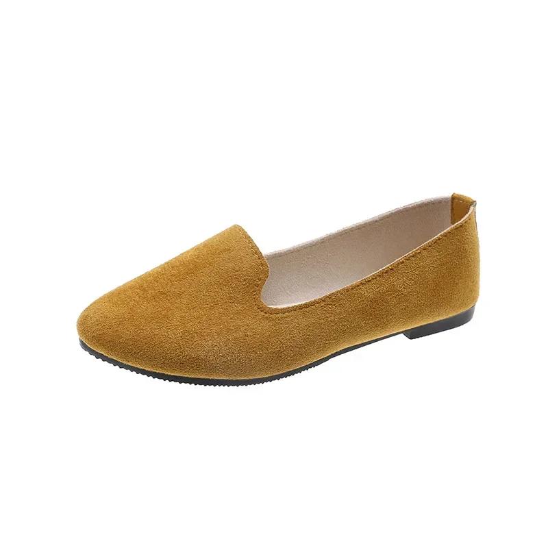 Modne Damskie Buty Wulkanizowane Jednokolorowe Damskie Mokasyny Płaskie Buty Damskie Lekkie Ciepłe Mokasyny Wiosna Zapatos Mujer