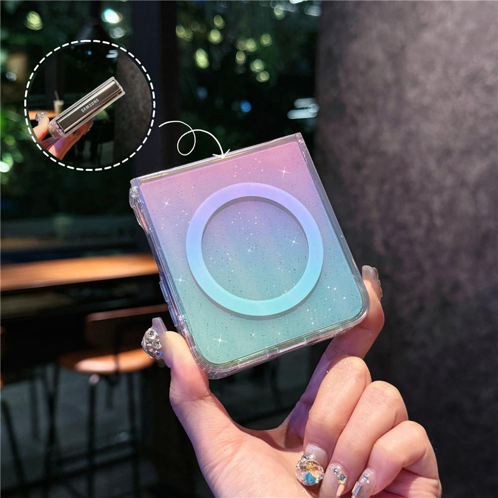 Color-Plated Magnetic Case for Samsung Z Flip 5/6/7 - Folding Screen Cover