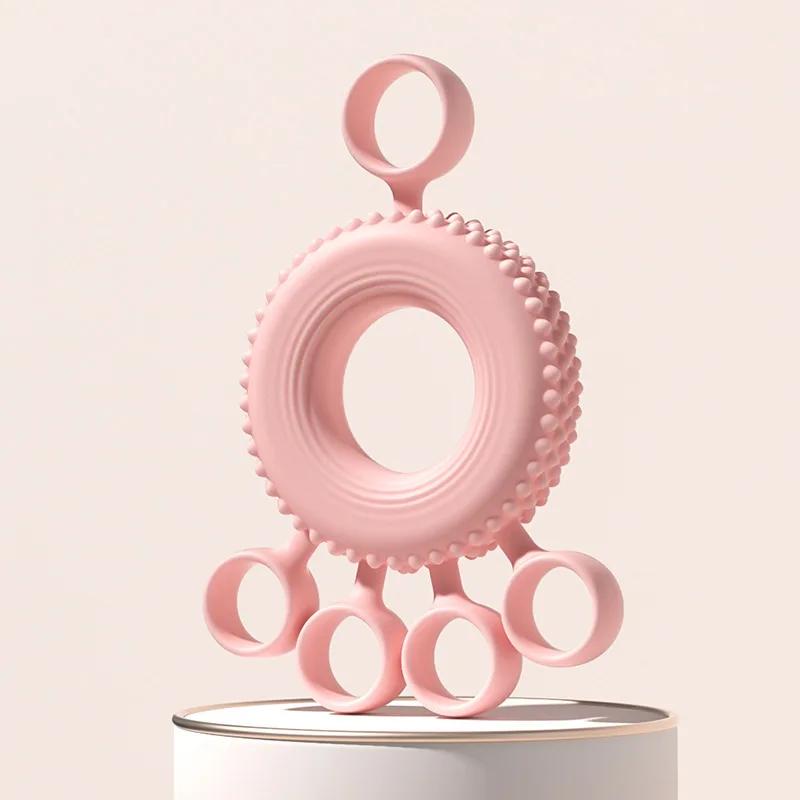 

Тренажер для рук Реабилитационное устройство Растяжка пальцев Вспомогательный инструмент Инсульт Артрит Массажер для рук Оборудование для тренировки мышц рук розовый