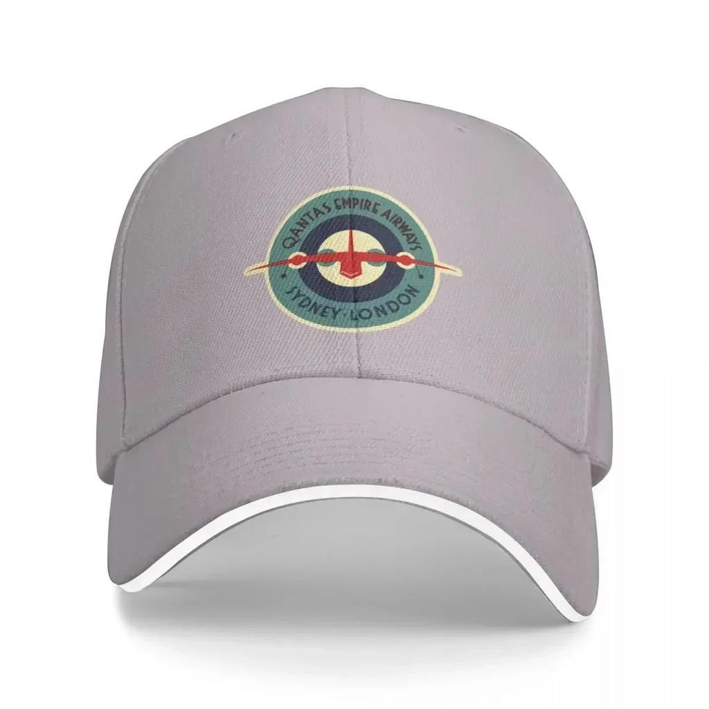 Vintage Qantas Sydney - London Australian Airline Baseball Cap dropshipping Luxury cap cap for men Women's