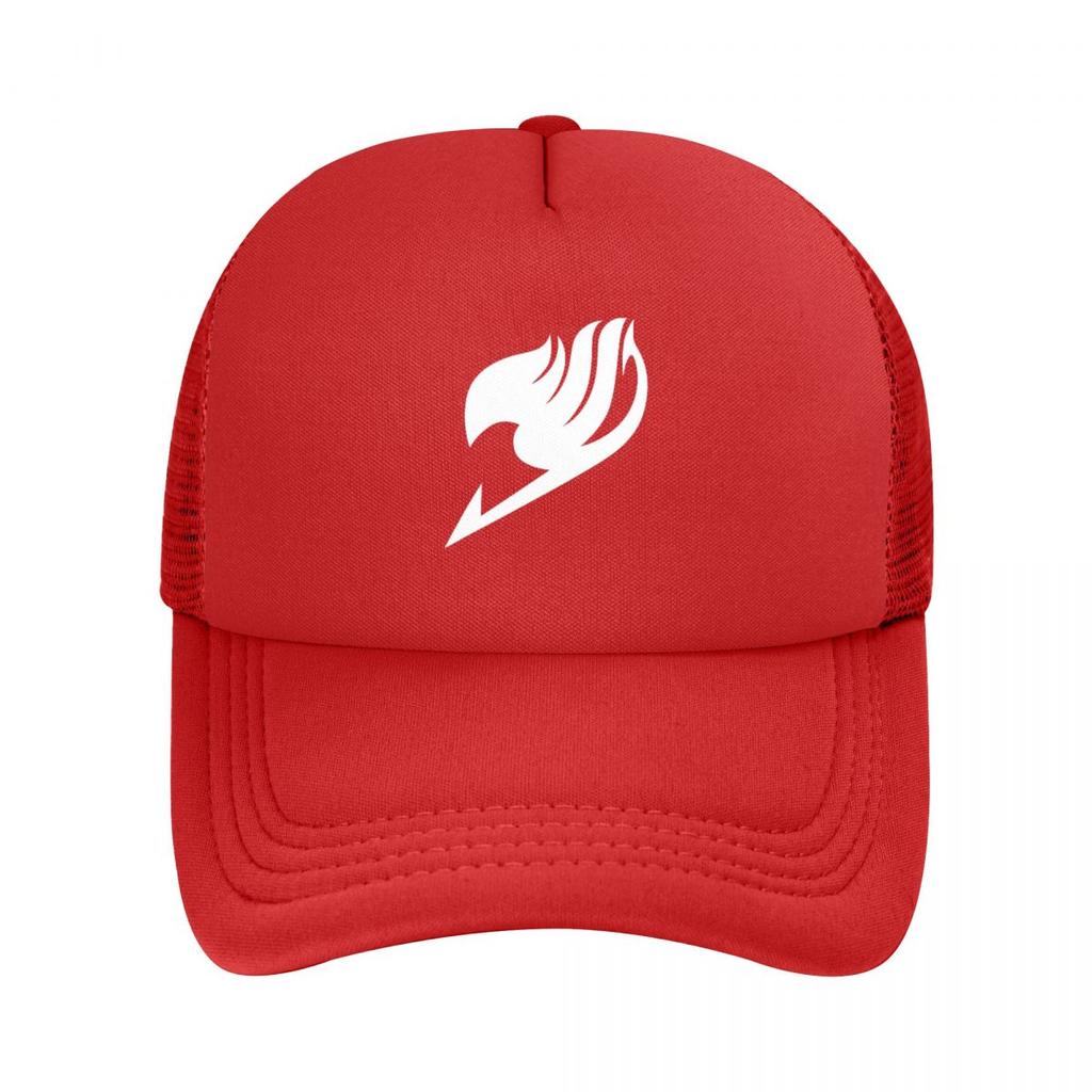 Anime Fairy Tail Baseball Cap for Unisex Women Bulk Snapback Trucker Hats Adjustable Unisex Fishing Mesh-Back Hats