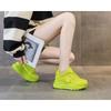 Inner height increase 7 leather dad shoes women, spring new versatile platform muffin casual shoes spring
