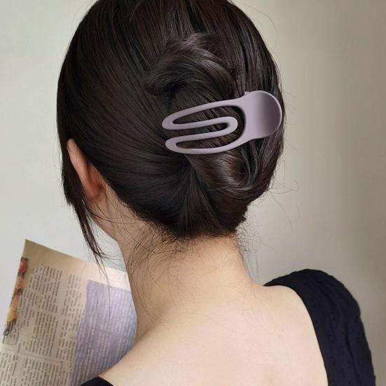 Women Hair Clips Non-fading Anti-slip Teeth Back Head Hair Claw Decorative Exquisite Appearance Hair Barrettes