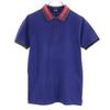 RAF SIMONS Short sleeve Polo shirt Blue Fawn Women Used