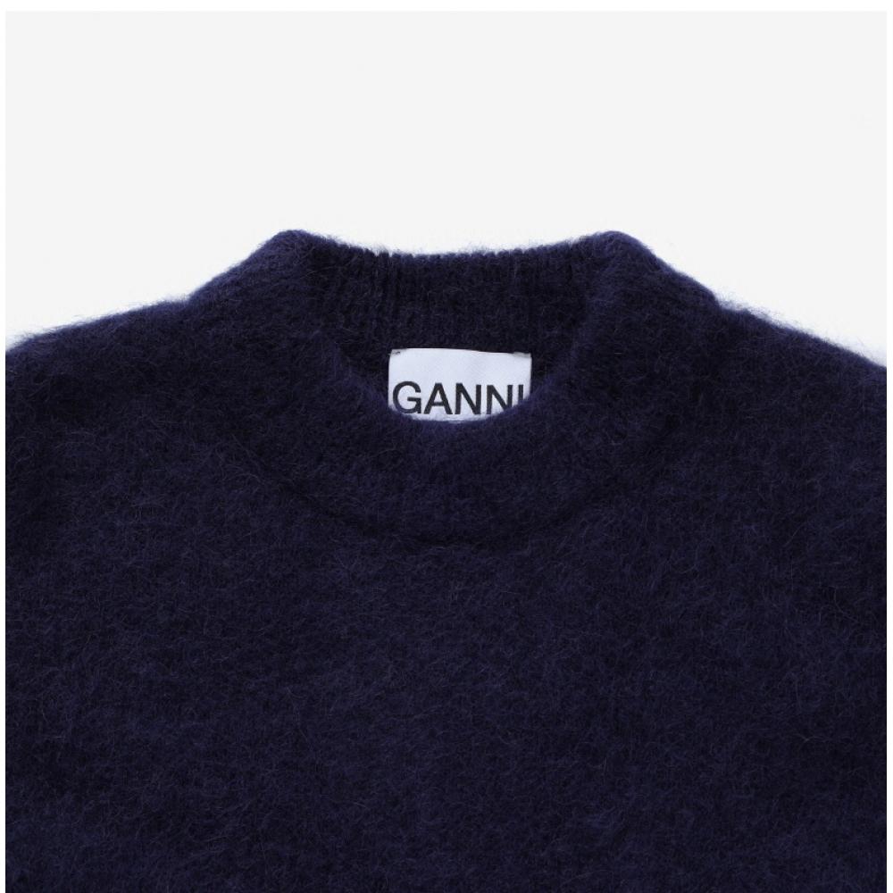 Ganni K2216 683 BruShed Alpaca Women S Knit