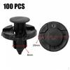 50pcs 8mm Car Durable Nylon Rivets Fastener Bumper Push Clips for