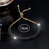 Charm Female Blue Zircon Stone Bracelet Cute Gold Color Adjustable Wedding  For Women