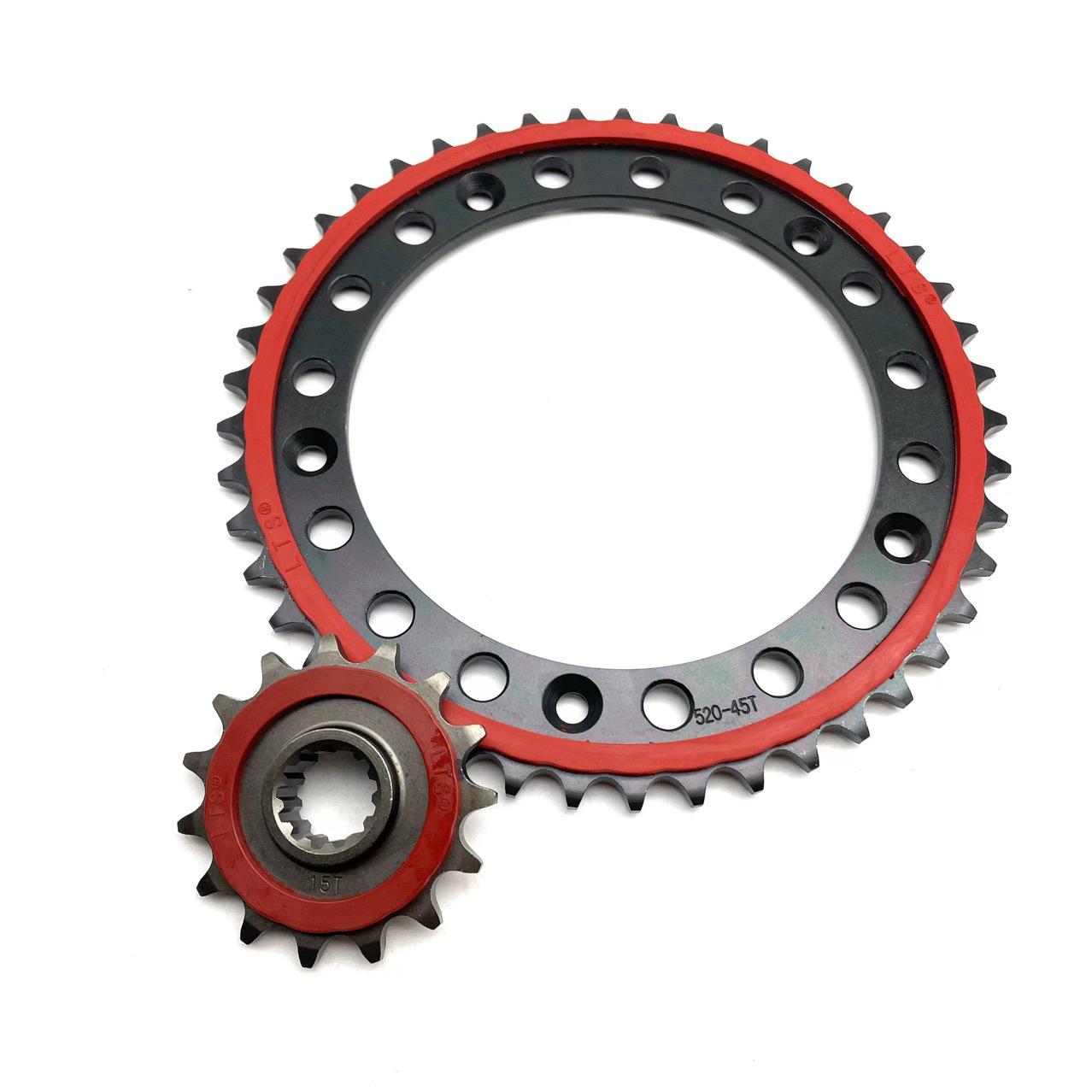 Кованая бесшумная звездочка для Loncin Wuji LX 500DS/500AC Front Sprocket: 15 Teeth