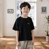 220g Kinder Cartoon Reines Baumwoll Kurzarm T-Shirt, Jungen & Mädchen Lässiges Trendiges Marken T-Shirt