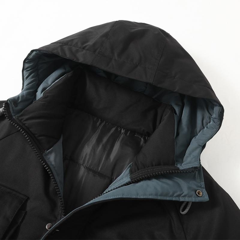 Talla Grande 5XL-11XL Moda Parkas de Hombre Abrigo de Invierno con Capucha Casual Suelto Grueso Cálido Sobredimensionado Ropa Exterior Chaquetas de Hombre