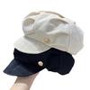 Women's Summer Korean Style Cloud Beret: Versatile, Face-Slimming Painter Hat with Large Head Circumference - Internet Celebrity Trend.