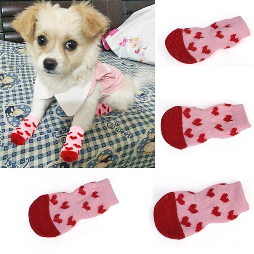 4-teilige warme, atmungsaktive Beinsocken für Hunde zum Schutz der Gelenke von Hunden und Katzen im Innenbereich.