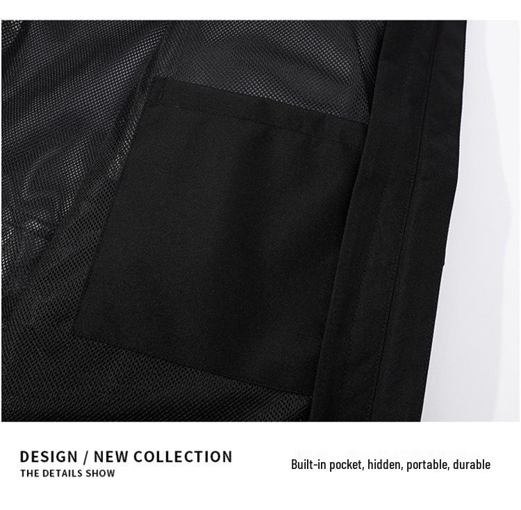 Men's Hooded Casual Windbreaker Jacket: Trendy Unisex Spring/Autumn Outerwear Coat
