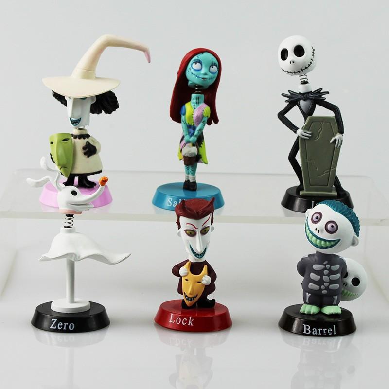 Nightmare Before Christmas Jack Jack Skellington / Freddy Krueger Bobble Head Doll Pvc Action Figure Collection Toy