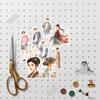 17pcs Stickers Vintage watercolor ancient-style girl Decorative DIY Craft Photo Albums Planner  Journal  Scrapbooking stationary