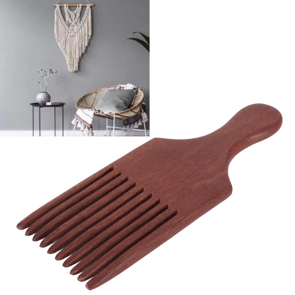 Handcraft Hair Pick Coarse Teeth Beard Comb Portable Weaving Comb  Weaving