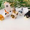 Aesthetic Cat Ornament Mini Hand Carved Wooden Kitten Figurine for Bedroom Desktop Office Home Decoration Gift for Pet Lovers