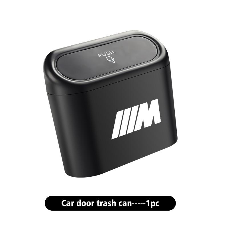 JYPK6 Car Door Hanging Trash Can Storage Box Auto Accessories For BMW Performance M E87 E30 E46 E28 F35 G20 E93 F20 X3 X