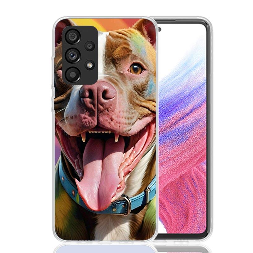 Pit Bull Pet Dog Pitbull Phone Case For Samsung Galaxy A52 A32 A22 A12 A02S A50S A30S A51 A31 AA71 Note 20 Ultra 10 S10 Plus Gal