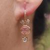 1 Pair Cute Rabbit Dangle Earrings for Women Zirconia Earring Jewelry Wedding Party Accessories