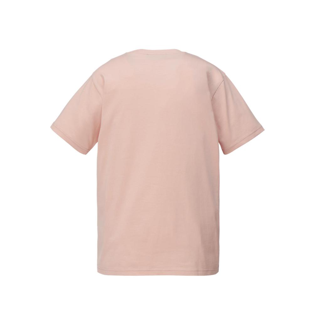 Onitsuka Tiger Soft Comfortable Minimalist Solid Color Short Sleeve T-Shirt Unisex Tops Light-Pink 2183B458-700