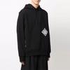 Y-3 FW21 Men's Logo Print Drawstring Pullover Hoodie Black HF7067
