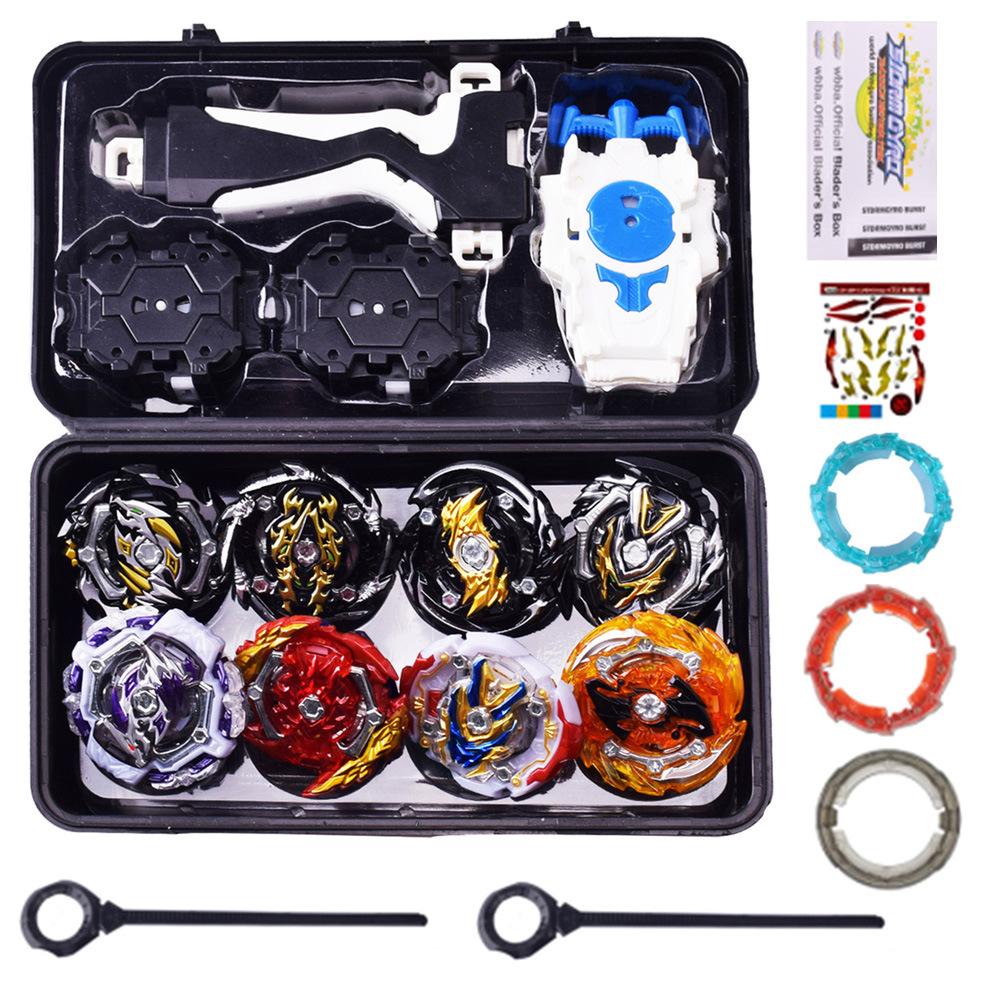 Burst Alloy Battle Gyro With Handlebar Launcher Toolbox Children'S Toy Set