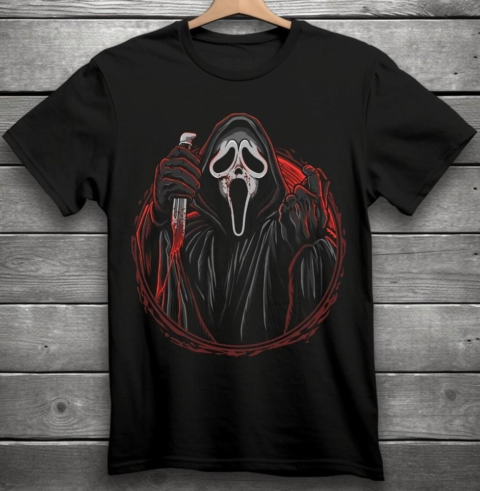Horror Movie TShirt Black S3XL Ghostface Unisex T-Shirt S