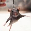 Bendable Mouse Keychain Simulated Mouse Doll Funny Rat Plush Pendant  Bag Charm