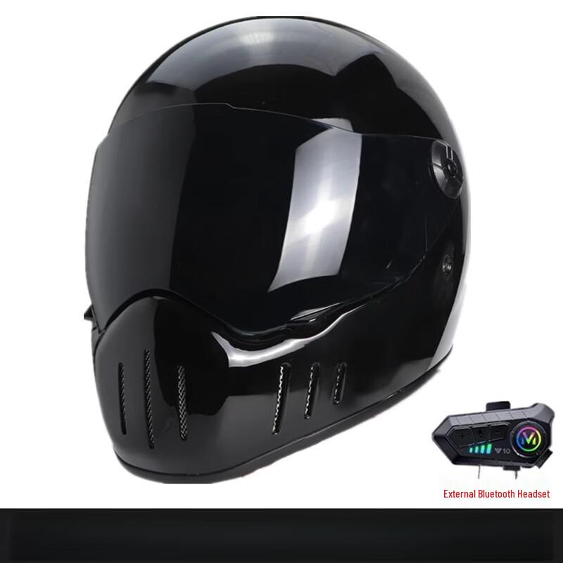 Lishi 3C Ретро Мужской Bluetooth Мотошлем M-2XL