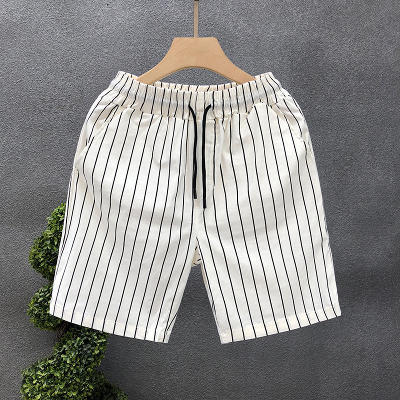 Men s Trendy Striped Slim Fit Summer Shorts 2026 M