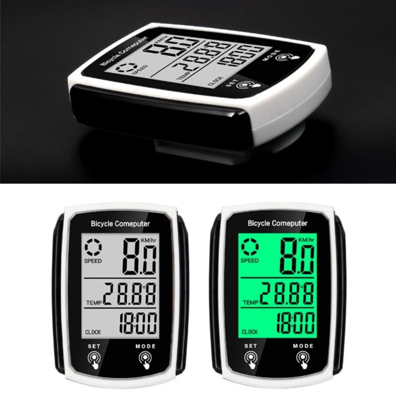 Waterproof Bicycles Speedometers Odometers Universal 19 Functions Bike Computer Wire Cycling Computer