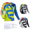 Mens Long Sleeve Mountain Bike Downhill Jersey Breathable Quick-Dry Cycling Shirt Ride