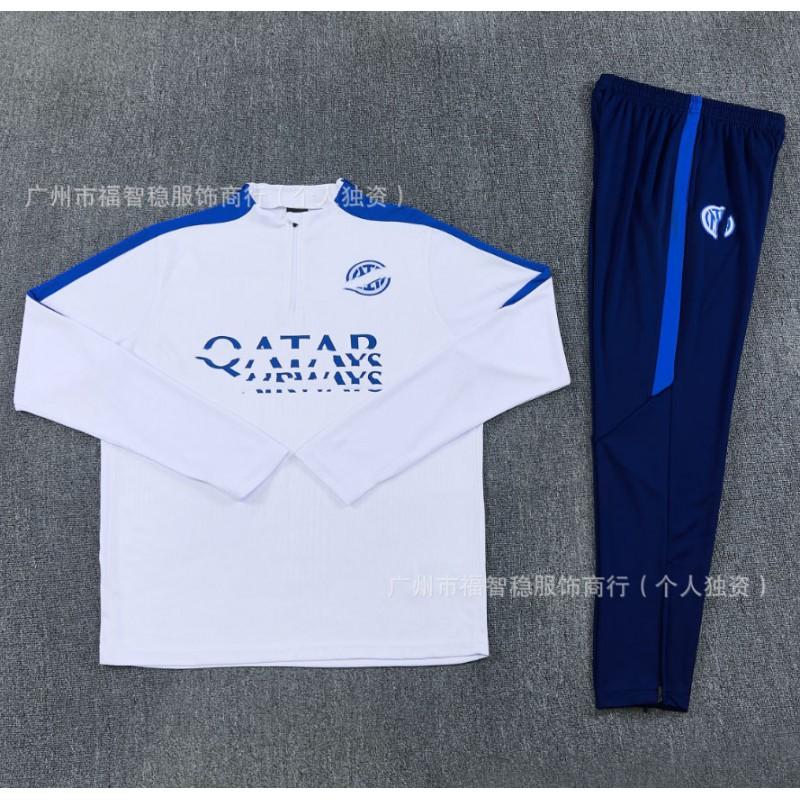 2026-2027 Football Training Suit Set Men Women Unisex Long Sleeve Sports Tracksuit Arsenal Barcelona Real Madrid Inter Milan