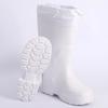 Bílé pánské holínky Vysoké boty Zimní hřejivé Protiskluzové Vodotěsné boty EVA Pracovní boty Pánské boty Protiskluzové boty do kuchyně