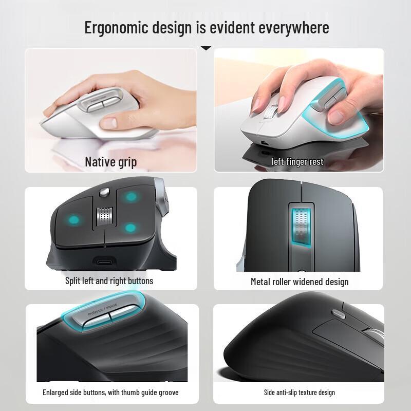 HP Professor 1 Ergonomic Tri-Mode Wireless Mouse Set