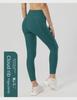Women's Ribbed High-Waist Yoga Pants - Sculpting Peach Fit