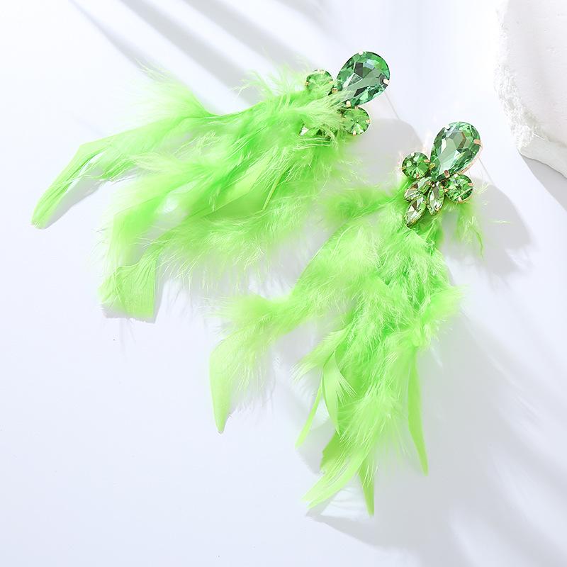New Style Feather Long Earrings - Long and Elegant Ethereal Earrings with High-end and Unique Style. Ear Ornaments.