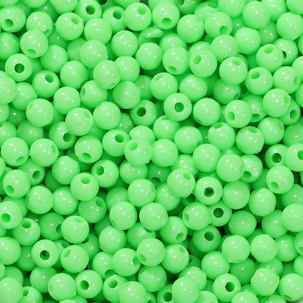 10g/lot 4mm Multicolor Acrylic Round Shape Loose Spacer Beads for Diy Handmade Necklace Earring Jewelry Making Accessories