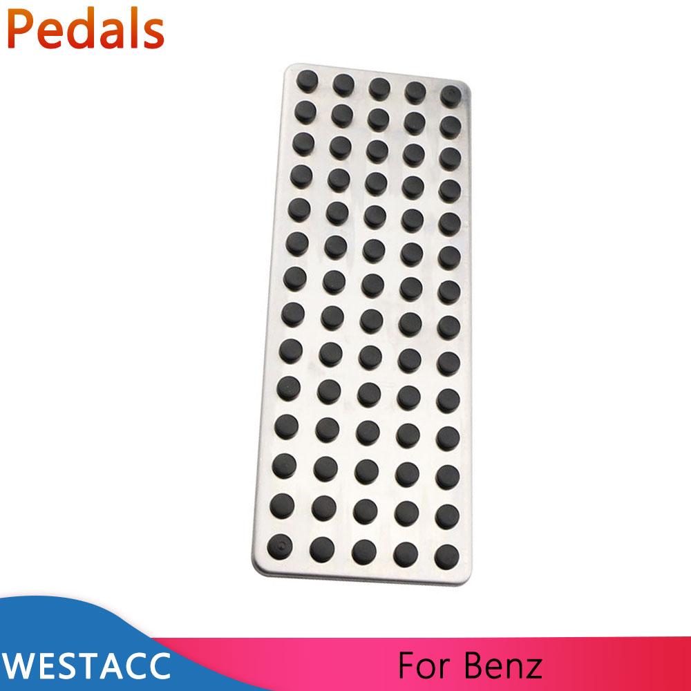 Edelstahl Auto Dead Pedal Fußstütze Pedal für Mersedes Benz ABCES CLS SLK CLA GLA GLC GLK ML G GL LHD