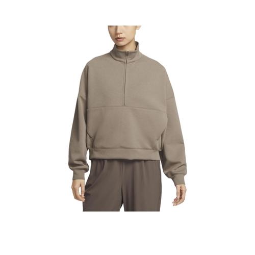 

Nike Women s Quick-Dry High-Neck Soft Skin-Friendly Sweatshirt L коричневый