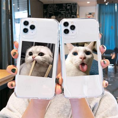 Cute Cartoon Cat Clear Phone Case For iPhone 16 15 13 11 14 12 Pro Max XS MAX X SE2 XR 7 8 Plus Animal Soft Scilione Cover Coque