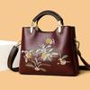 Bags Women's Fashion Handbags Large Capacity Embroidered Middle-aged Bags Ladies Crossbody Shoulder Bags