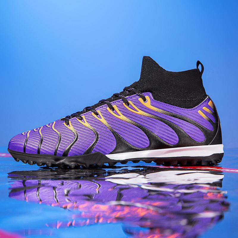 

2025 New TF/FG Men Football Boots Sports Studded Children Society Soccer Cleats Kids Turf Indoor Outdoor Training Non Slip Footb 45