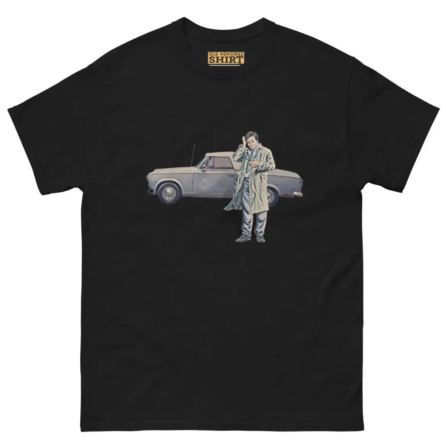 Detective Columbo Retro TV Series Classic Car Lover 70s Mystery Show Fan Shirt Unisex T-Shirt