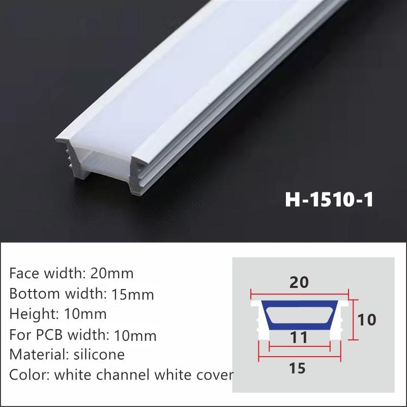 5m 1m LED Neon Rope Tube Recessed Thread-free Flexible Silicone Casing Strip Light IP67 Waterproof Soft Tape Decor Linear Lamp